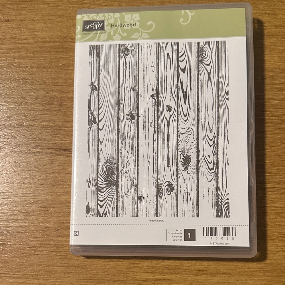 Stampin' Up! Hardwood Woodgrain background stamp